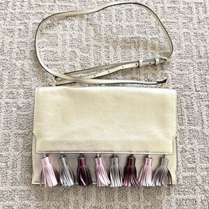 Rebecca Minkoff Metallic Leather Sofia Tassel Crossbody Bag RARE SOLD OUT